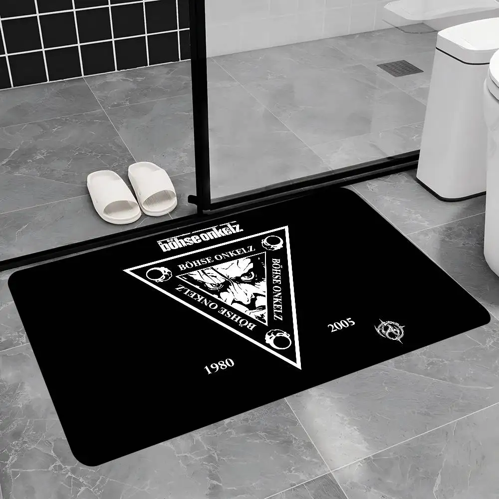 Germany B-Bohse O-Onkelz Kitchen Mat Cheaper Anti-slip Modern Living Room Balcony Printed Modern Home Decor