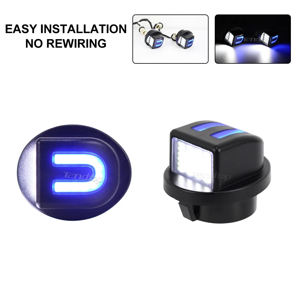 2Pcs LED White Car Number License Plate Lights Lamp For Ford F-150 F-250 F-350 Explorer Ranger Lincoln Mark LT