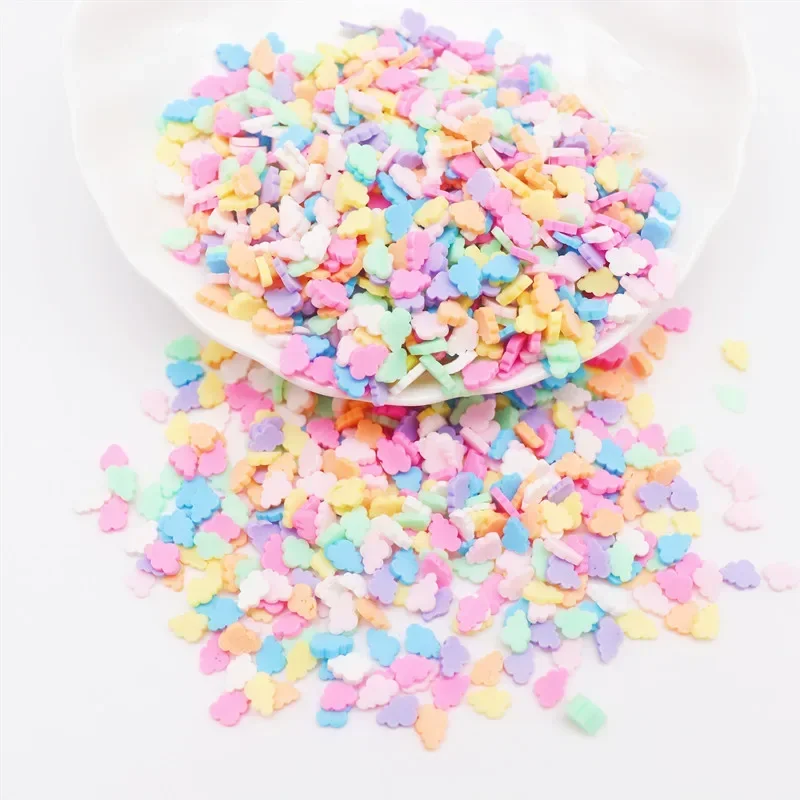 Boxi Slime Star Flower Heart Candy Fruit Slices Multi-series Polymer Clay Sprinkles DIY Nail Art Handmade Accessories 10g