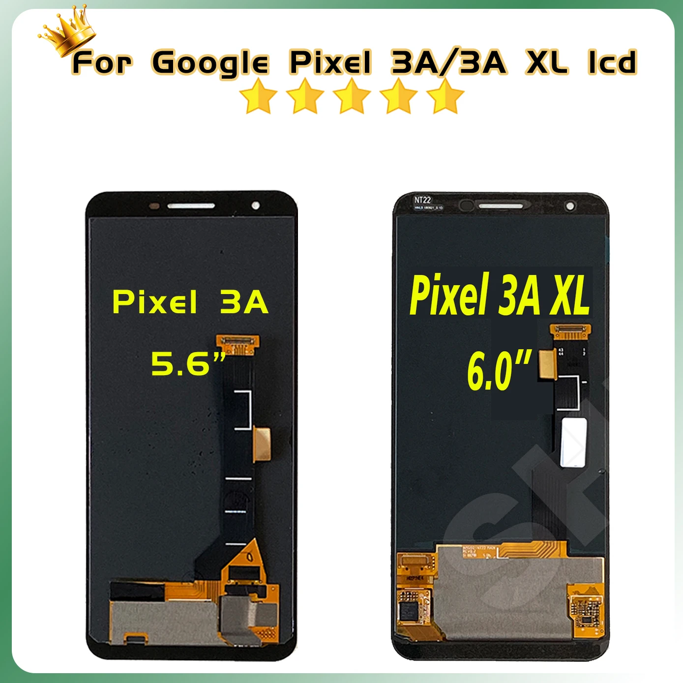 Tested for Google Pixel 3A LCD G020A G020E G020B Display Touch for Google Pixel 3A XL G020C G020G G020F Display Digitizer Screen