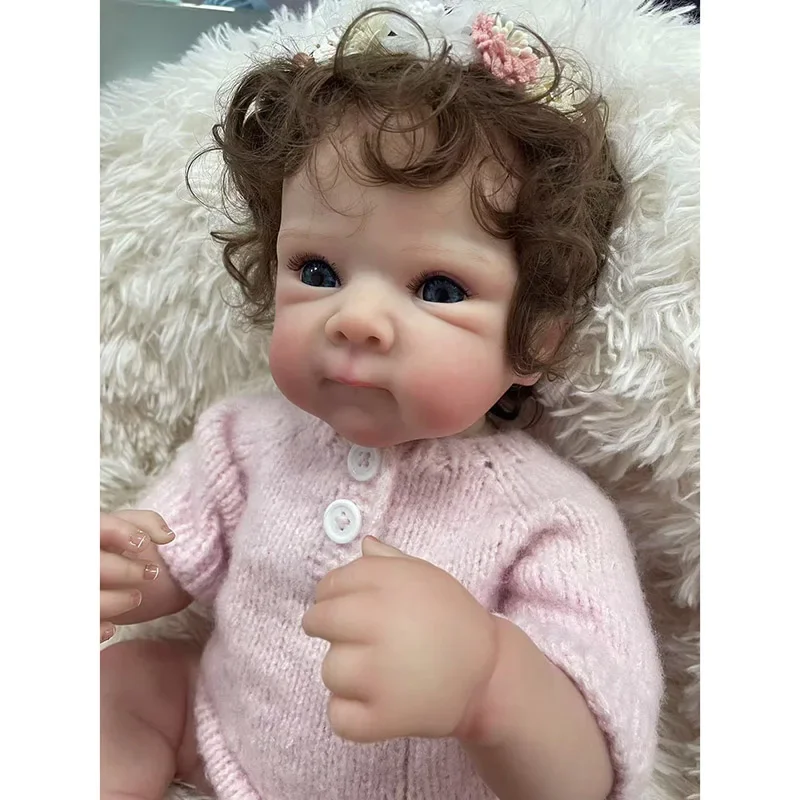 48CM Reborn Baby Bettie Full Silicone Body High Quality 3D Genesis Hand Painted Doll with Visible Vein Collectible Art Doll Gift