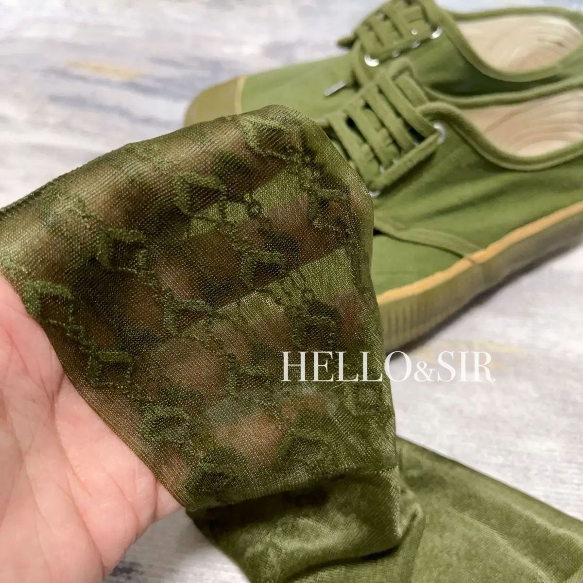 Army Green Long Socks Gift for Men Sexy Thin Sheer Formal Business Dress TNT Socks Man Exotic Retro Jacquard Mid Tube Socks Male