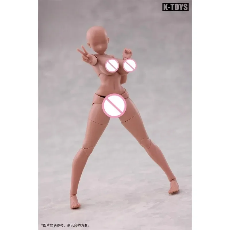 【2025 Q4】 K-TOYS KT02 Superflexibles Mädchen-Gelenk-Manga-Stil im Maßstab 1:12, voller Körper, 6'' weibliches Action-Figur-Puppenmodell