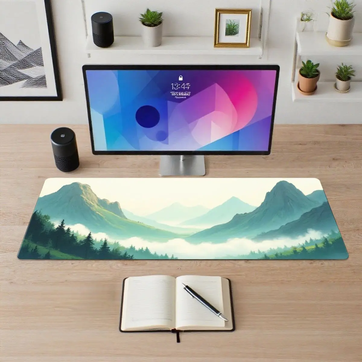 

Широкий настольный коврик для мыши Dreamy Valley Art Природный пейзаж Прочный для офиса и игр Улучшает опыт Идеально подходит для открытия