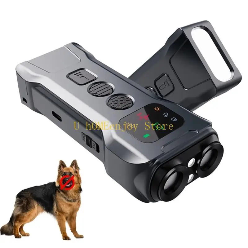 B0KF Ultrasonic Dog Bark Preventive Device Pet Trainers Device for Long ranges Training
