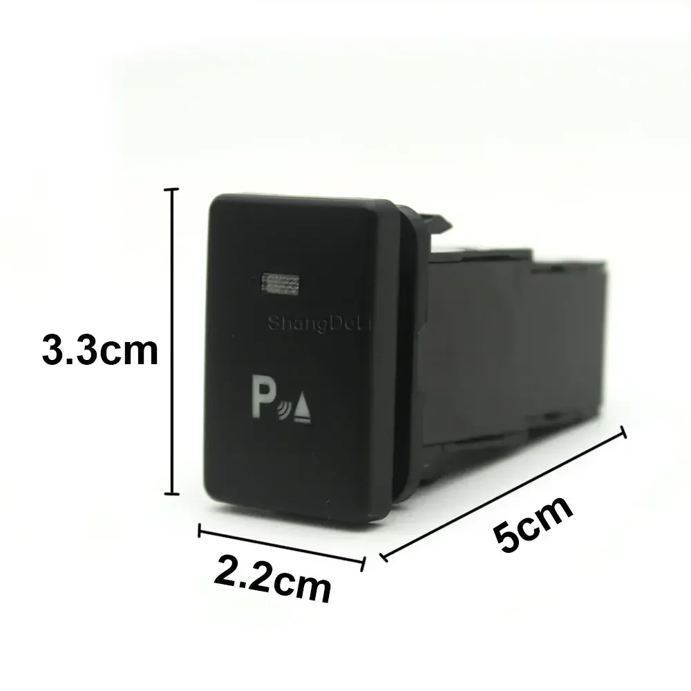 Car LED Light Parking Radar Switch Button Switch With Connection Wire Power Supply For Toyota Camry Prius Corolla Prado