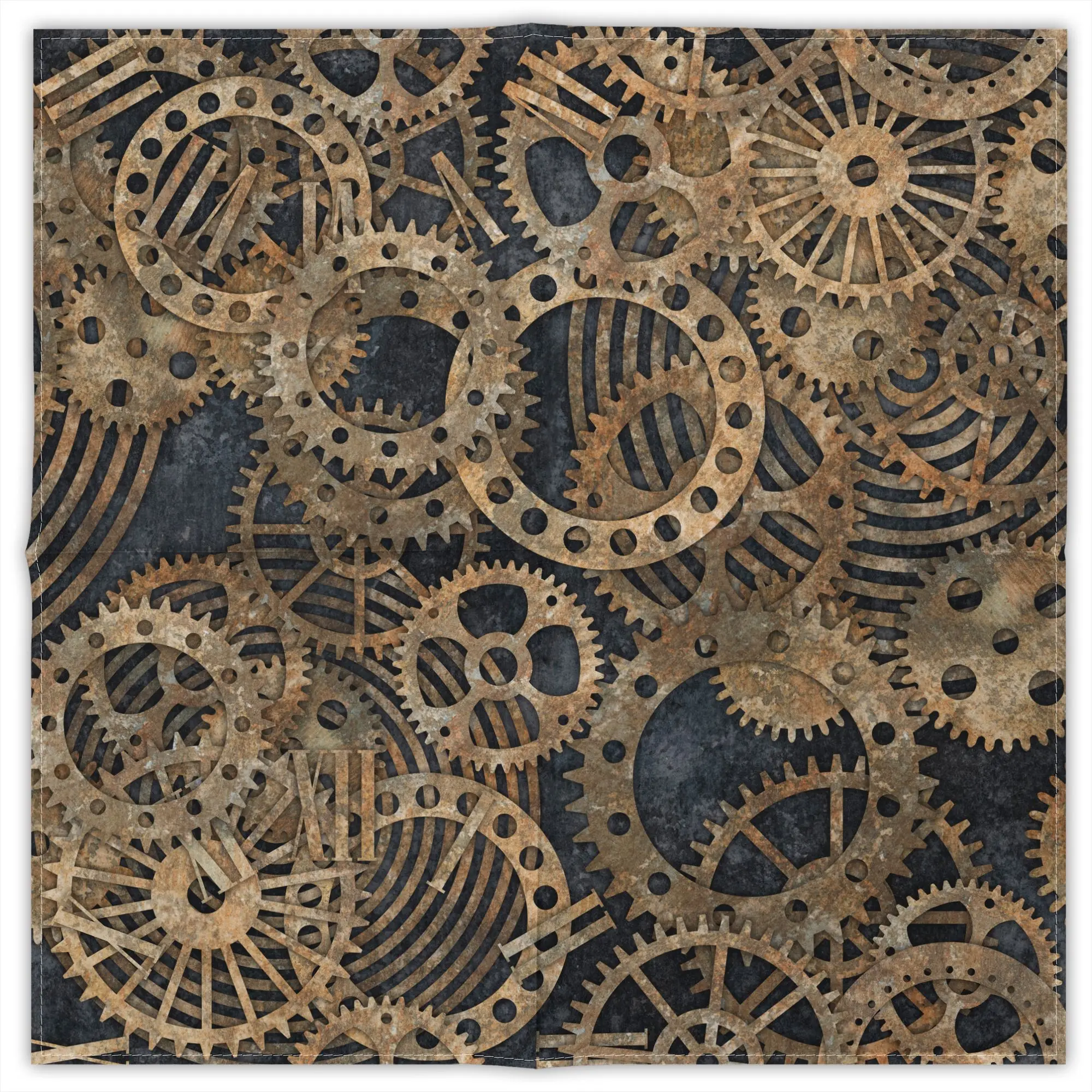 

Gear Fashion Square Scarf Decorative Polyester Printed Daily