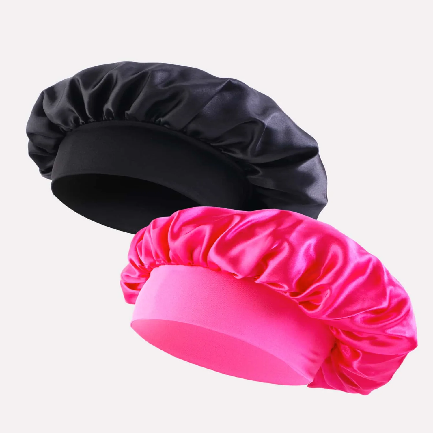 2pcs Womens Extra Wide High Elasticity Headband Sleep , Chemo Hat, Hair Bonnet For Daily Use Silk Bonnet Satin Bonnet Hairspray