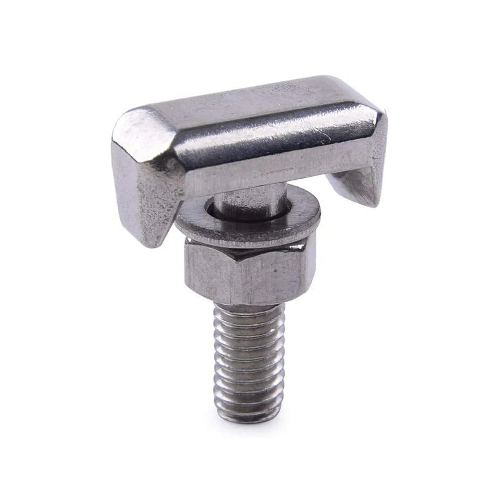2pc Car Battery Terminal T-bolt M6 Nut Washer Battery Cable Terminal 19116852 Connector for Chevrolet for Audi BMW Ford Volvo