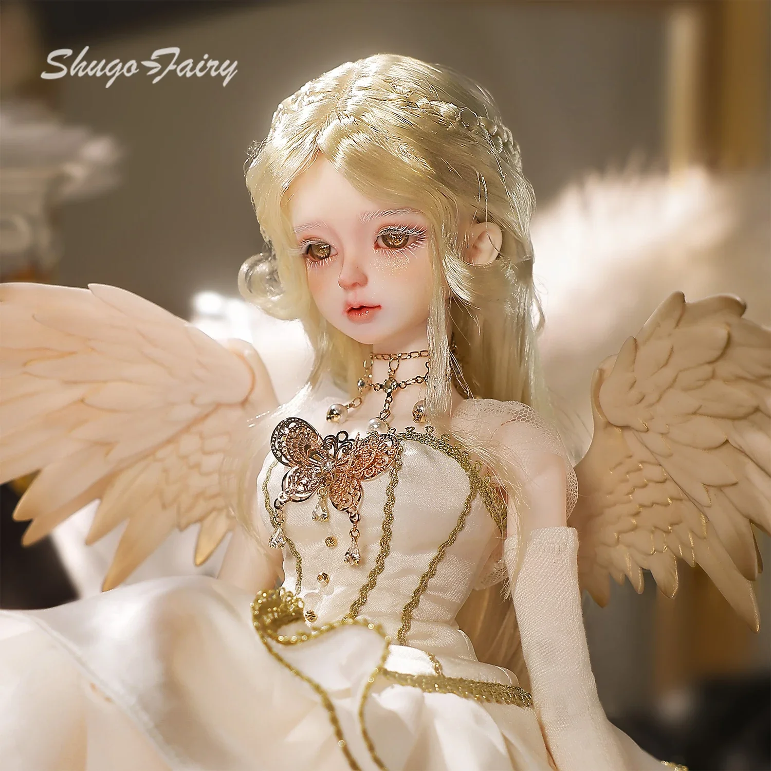 ShugaFairy QY Serie A/B 1/4 Oracolo celeste BJD Doll Divine Envoy Set completo Magnetico Rimovibile Ali Orecchie Tema della profezia cosmica