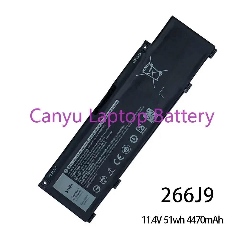 2024 266J9  For  G3 3790 3590 P89F P89F001 Inspiron 1548BR 1645W 1648BR 15PR-1545W 1742BR 1742W 1748BR New Laptop battery