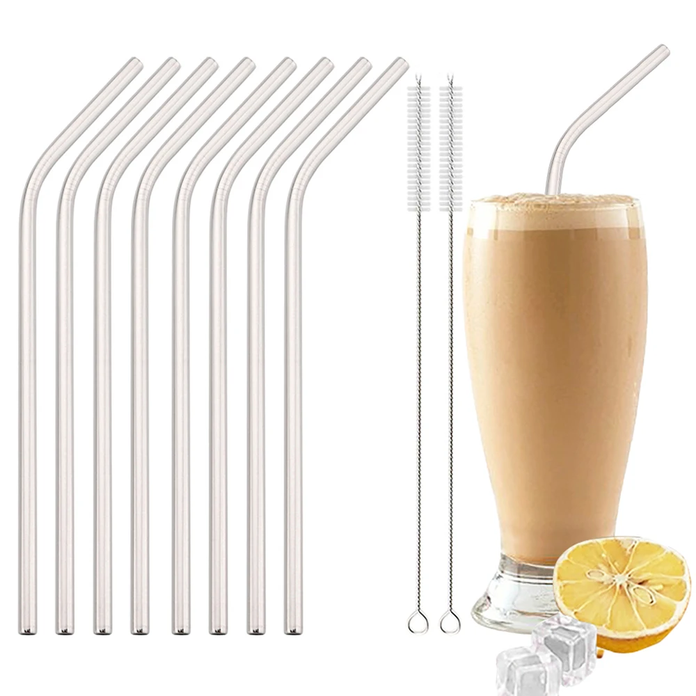 

Reusable Silver Drinking Straws 304 Stainless Steel Straw Set with Brush Bag Straw for Drinkware Bar Cocktail Party Accessories