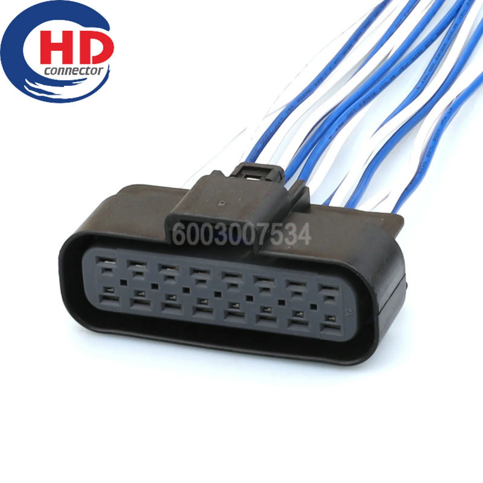 16 Pin Connector Unsealed Female Connector Cable Motorcycle Electrical Harnesses Wiring Harness Housing 15326666
