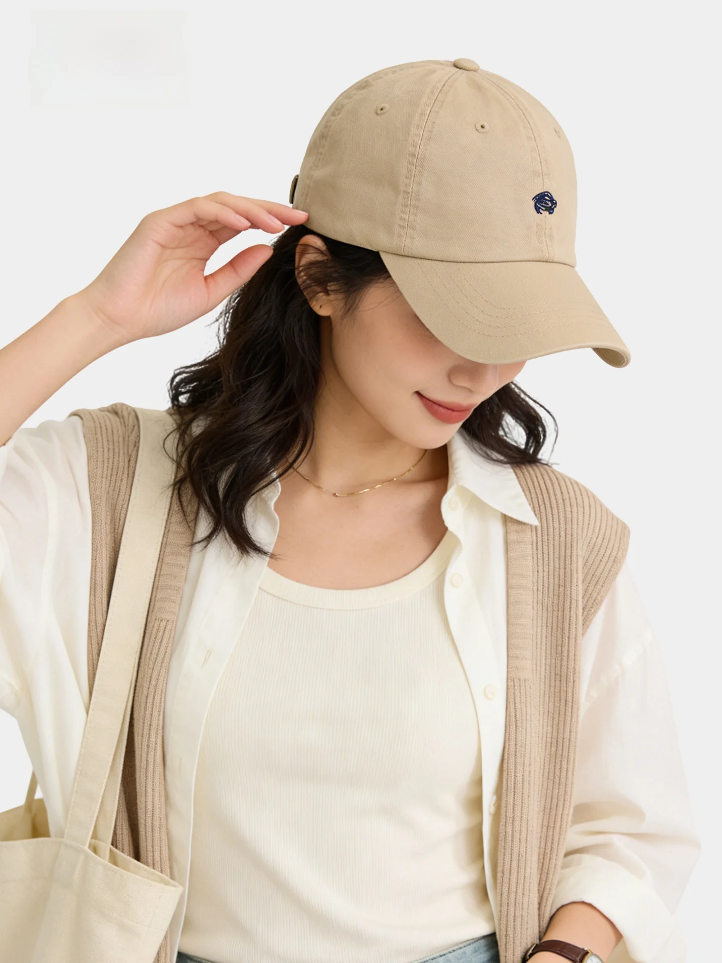 lapard-レディース野球帽-ファッショナブルな春用ダックビルハット-日よけ-韓国風-調節可能なコットンキャップ-アウトドアレジャー用