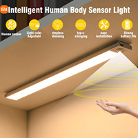 Xiaomi Night Light With Motion Sensor Wireless LED USB Rechargeable Led Strips Light Wall Lamp 3 Colors Dimming For Bedroom Room