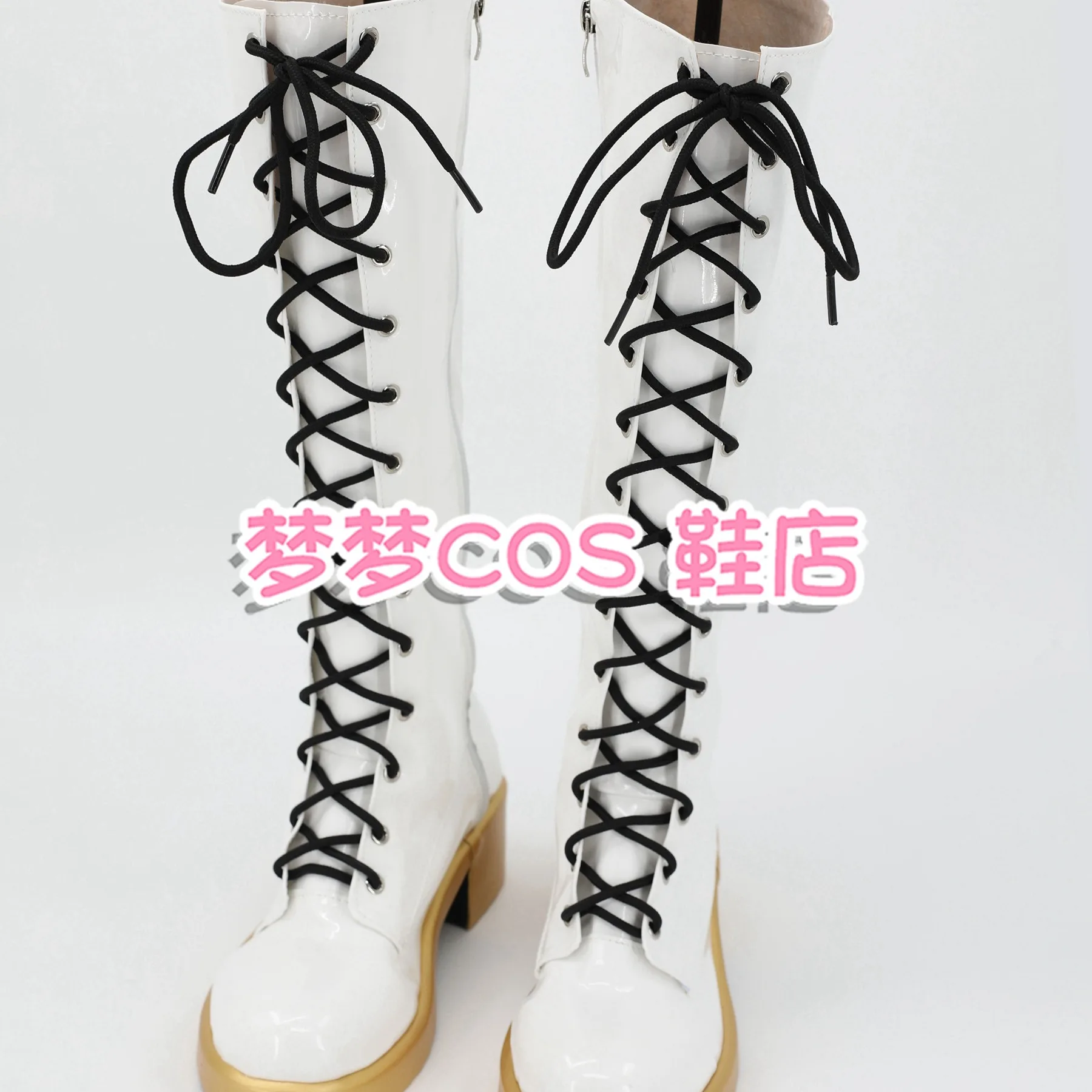 KPop Demon Hunters Rumi White Boots Dance Outfit Cosplay Shoes Adult Kids Boots Halloween Carnival Shoes