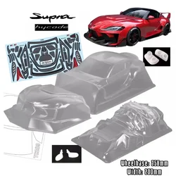 1/10 PC RC Supra Hycade Wide Body Shell 200mm larghezza paralume scarico corpo guscio trasparente per Turing Dirft Mst Yokomo Hpi Hsp