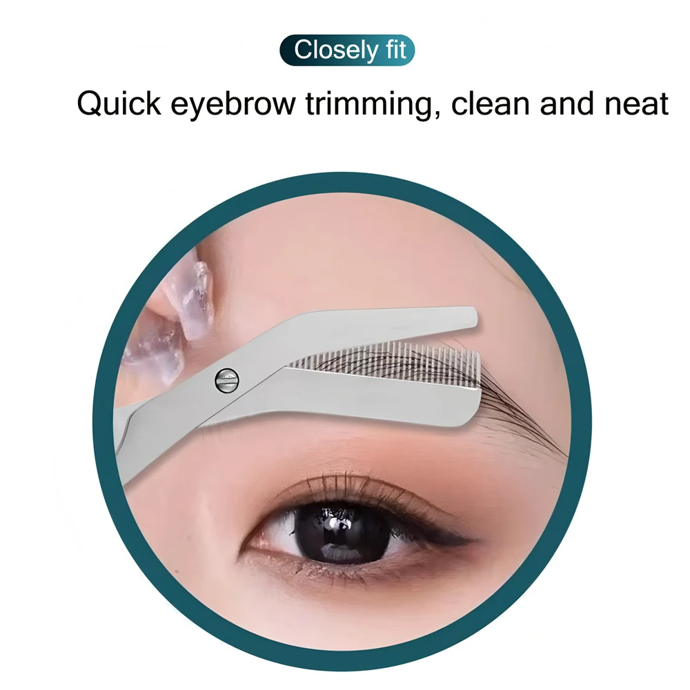 Neue Augenbraue Trimmer Schere Augenbraue Schere mit Comportable Make-Up Schere Augenbraue Trimmen Messer Haarentferner Rasierer Werkzeug