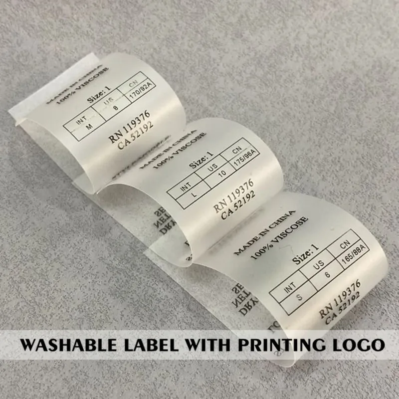 Custom Clothing TPU Belt Printing Label, Personalized Washable Collarprinting Tags, Accessories Label 23041002