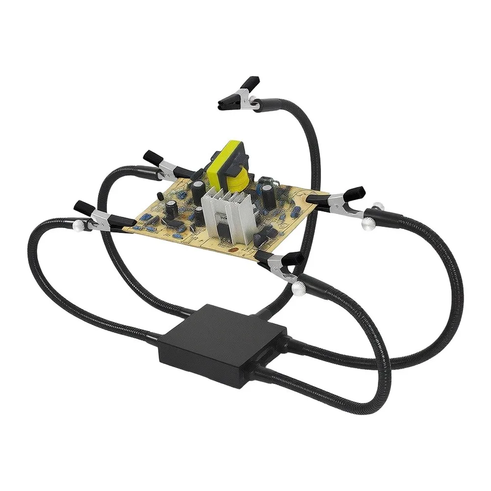 Reliable Third Hand Soldering Aid with Precision-Bent Metal Arms and Consistent Clamp Pressure Various PCB Thicknesses
