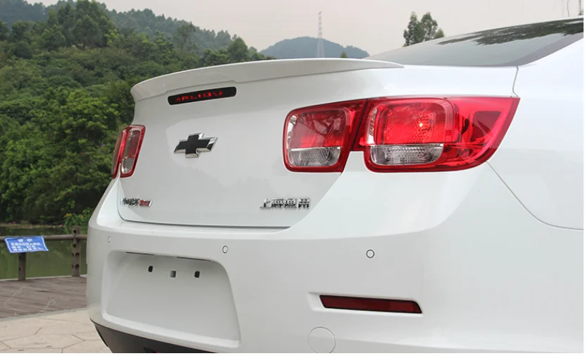 For Malibu Spoiler ABS Material Car Rear Wing Primer Color Malibu Rear Spoiler For Chevrolet Malibu Spoiler 2012-2015