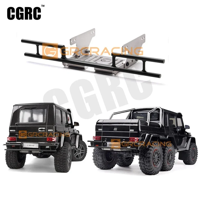 New Metal Sports Rear Bumper With Bottom Guard  For 1/10 RC Crawler Car TRX6 6X6 G63 TRX4 G500