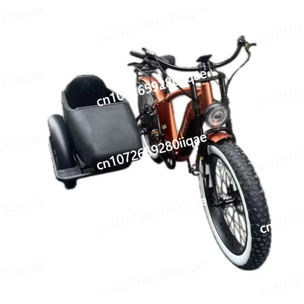 

750w hidden lithium battery Side car adult electric freight tricycle