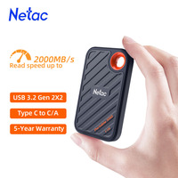 Netac External SSD 1TB 512GB 2TB Portable SSD External Hard Drive USB3.2 Gen2x2 Solid State Disk for Laptop Desktop