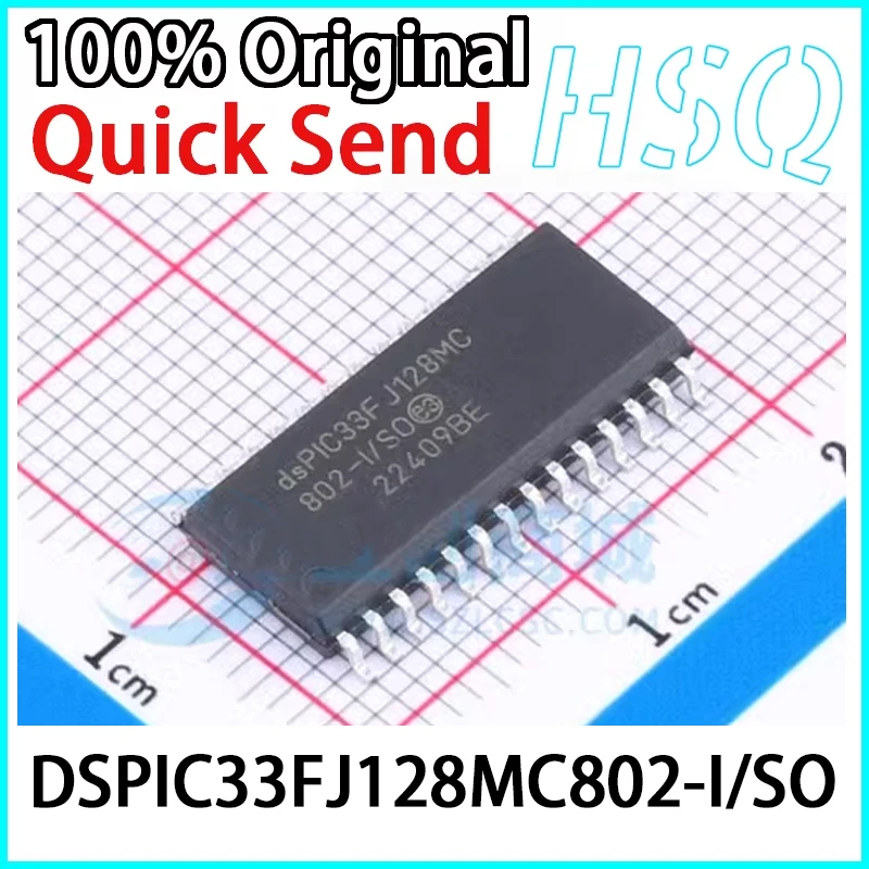 New Original DSPIC33FJ128MC802-I/SO DSPIC33FJ128MC SOIC-28 Digital Signal Processor in Stock 1PCS