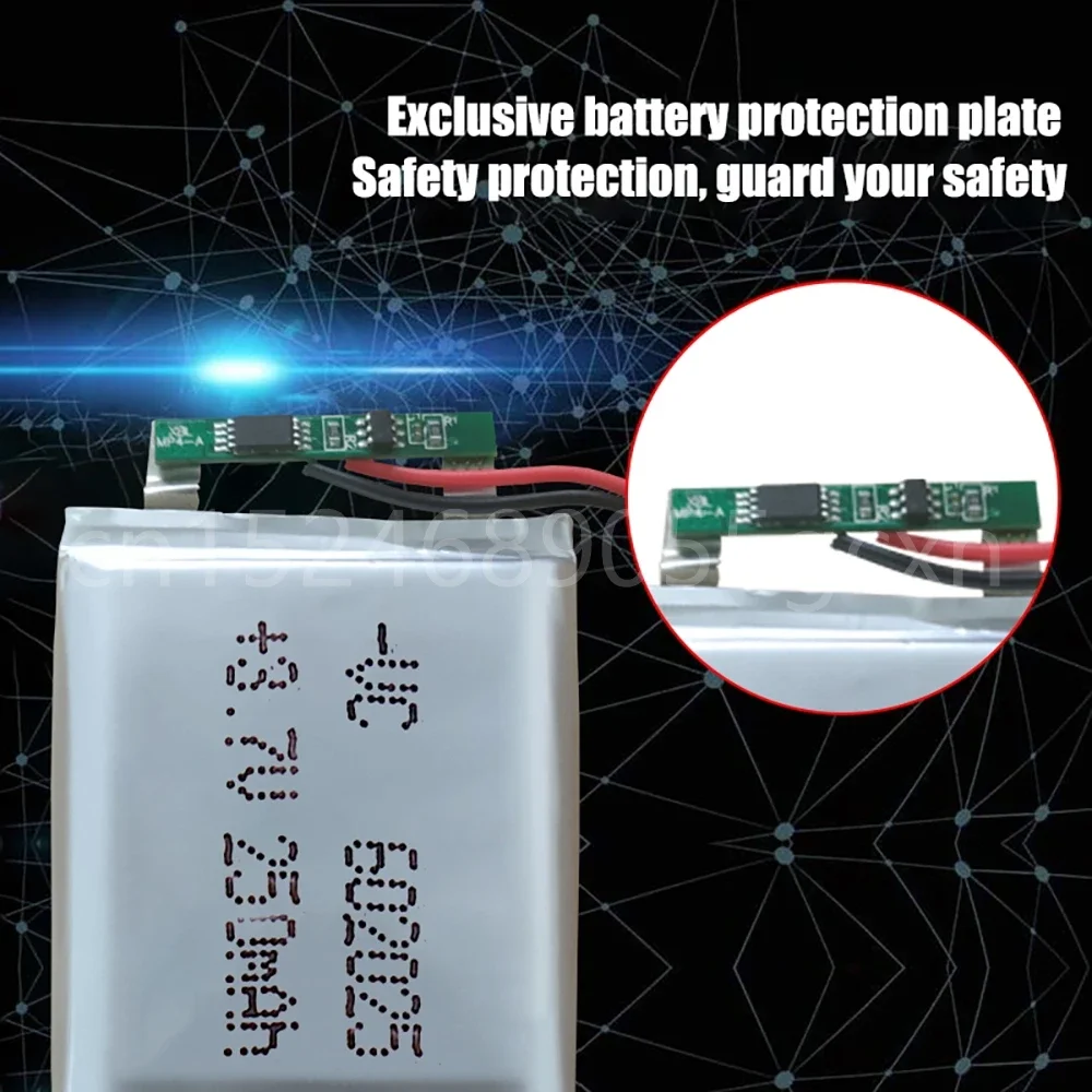 3,7 V 250 mAh 602025   Celle della batteria ricaricabili agli ioni di litio Li-Po ai polimeri di litio per Mp3 MP4 MP5 GPS PSP mobile bluetooth