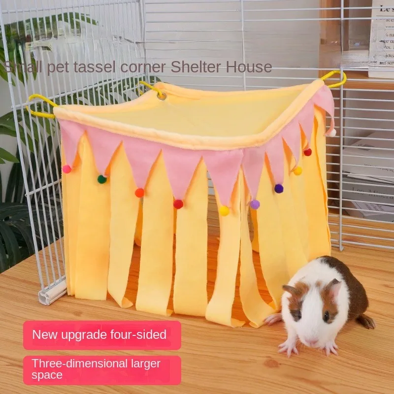 

Hamster Nest Hamster Avoidance House Four Seasons Universal Triangle Sleep Sheltering House Corner Avoidance Nest Tunnel