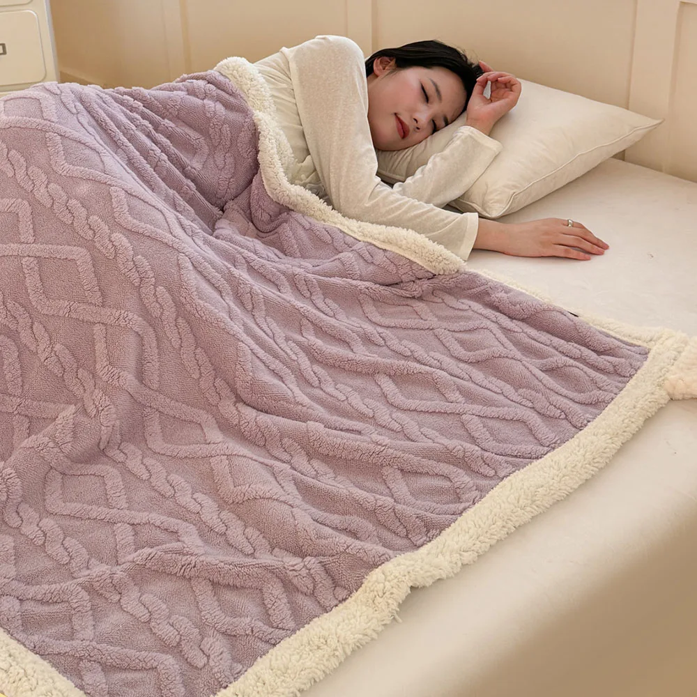 Embossed Wearable Hooded Cape Blanket Shawl, Cozy Women Accessory for Home Office Nap and Outdoor Travel