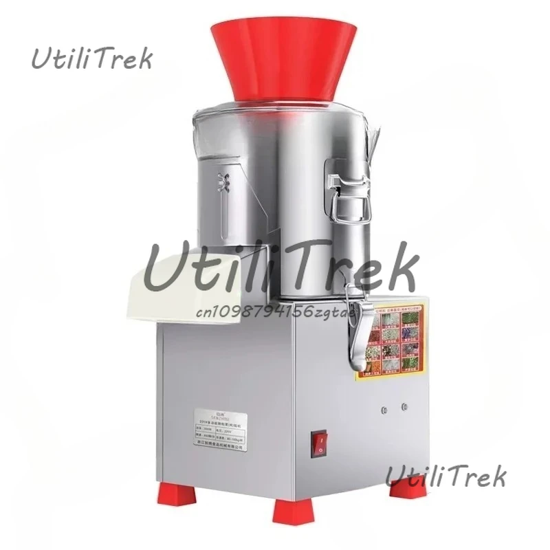 

Овощерезка электрическая овощерезка машина для измельчения чили шлифовальная машина из нержавеющей стали машина для пищевой промышленности 100-130 кг/ч