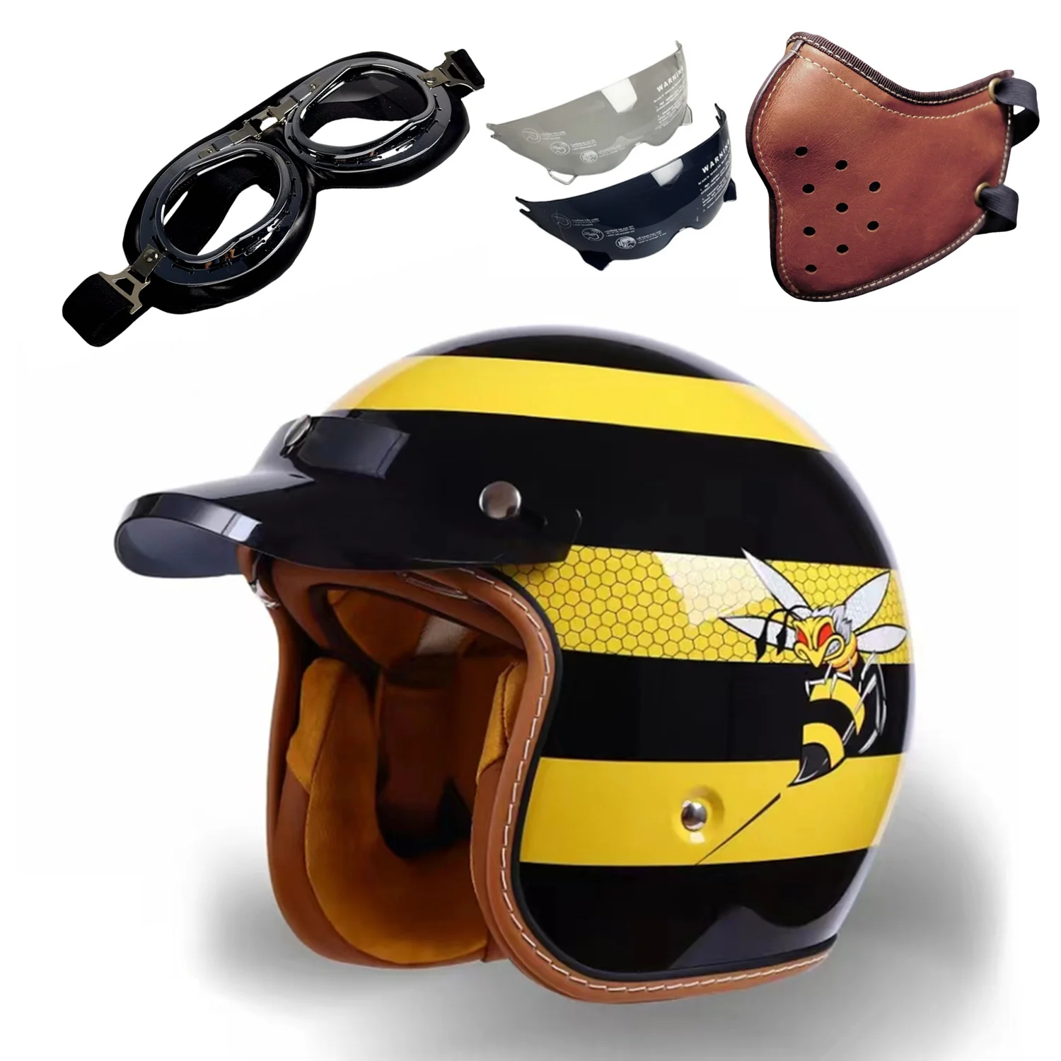 MT-5 Retro Motorcycle Helmet 3/4 Helmet For Men and Women Cycling Popular Electric Scooter Commuting Helmet