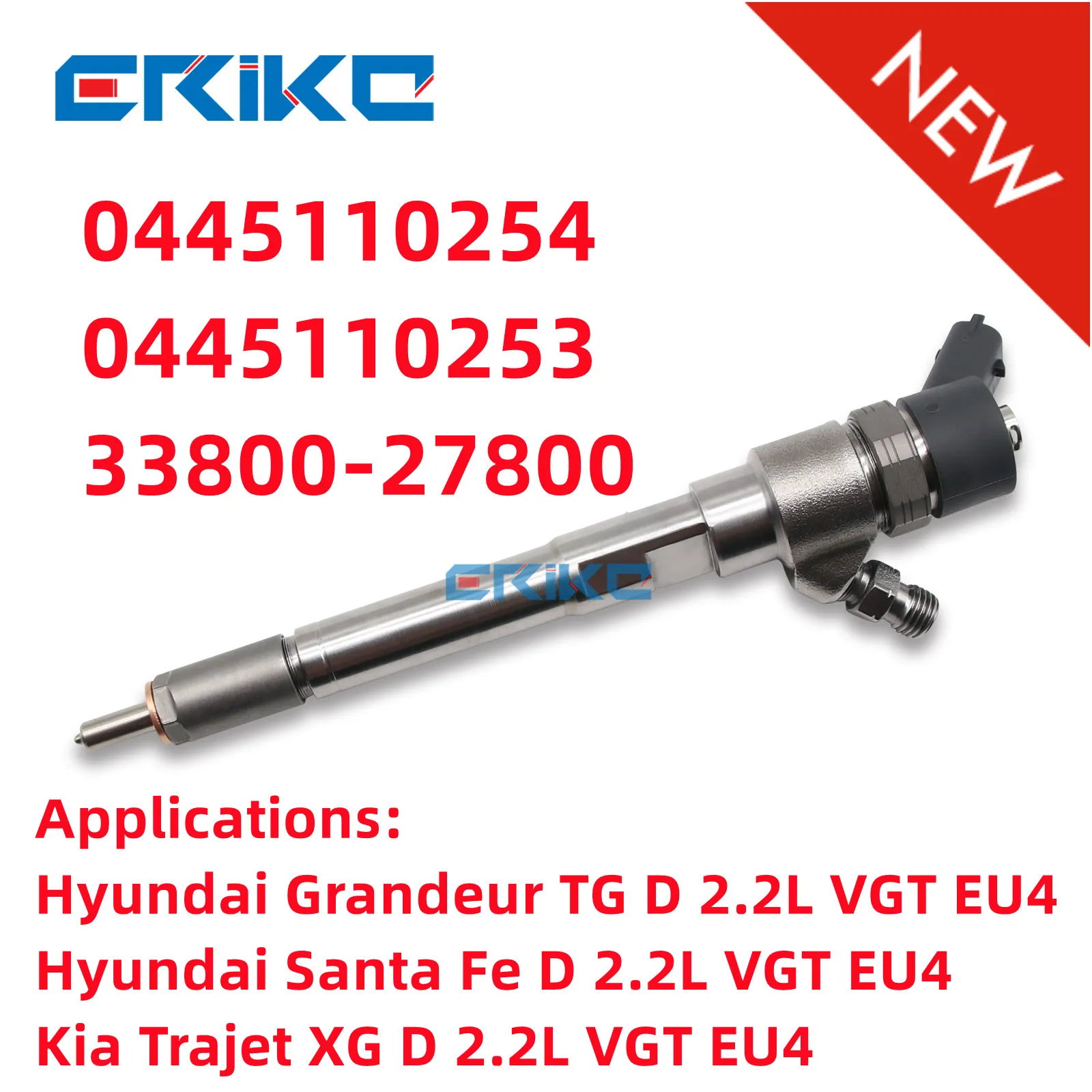 0445 110 254 INJECTEUR 0445110254 0445110253 3380027800 0445 110 253 for Hyundai 2.2 CRDi