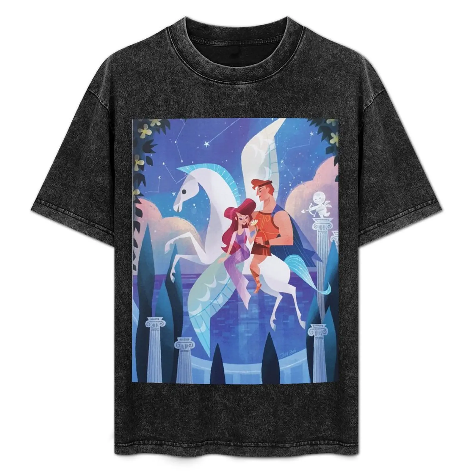 

Hercules, Meg & Pegasus T-Shirt man graphic t shirt man t shirts cotton T-Shirt