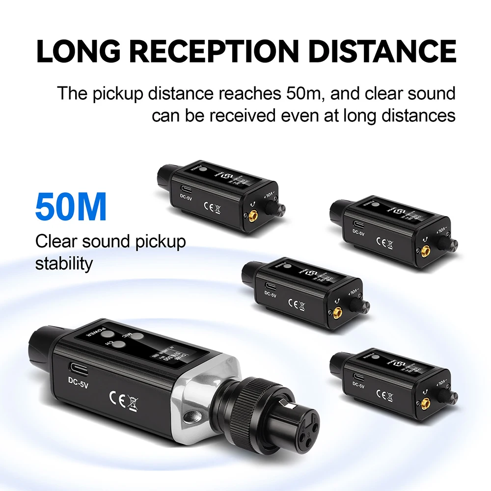 LMBGM A9 Mono UHF Drahtloses In-Ear-Monitoring-System mit 1 Kanal und langer Akkulaufzeit, geeignet für Bühnen und Tonstudios. – Detail 3