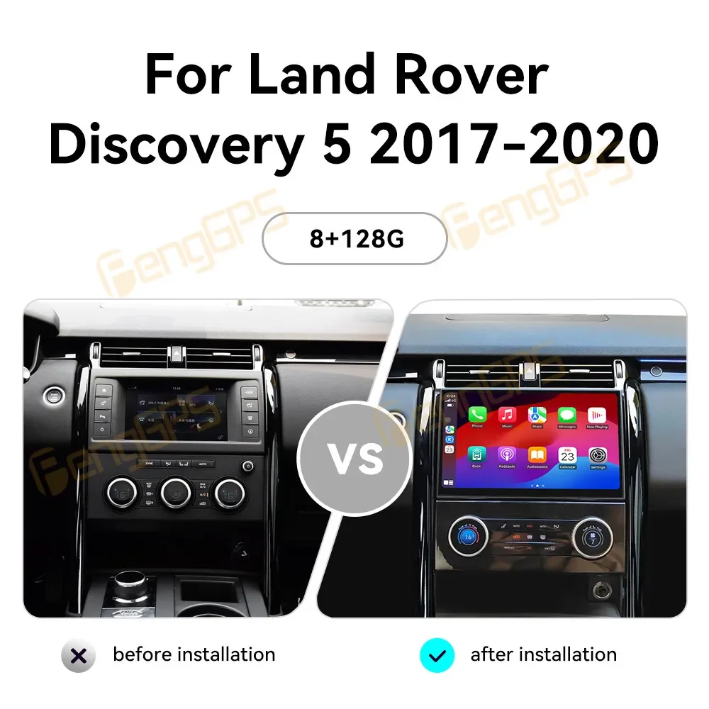 11.4 Inch Android 13 Auto Carplay Car Radio for Land Rover Discovery 5 2017-2020 Multimedia Video Player Navigation Head Unit