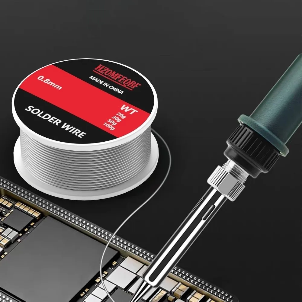 High Quality 0.8mm Diameter Welding Rod Easy Melt Portable Reel Tin Wire Reel High Purity Solder Wire Home Use