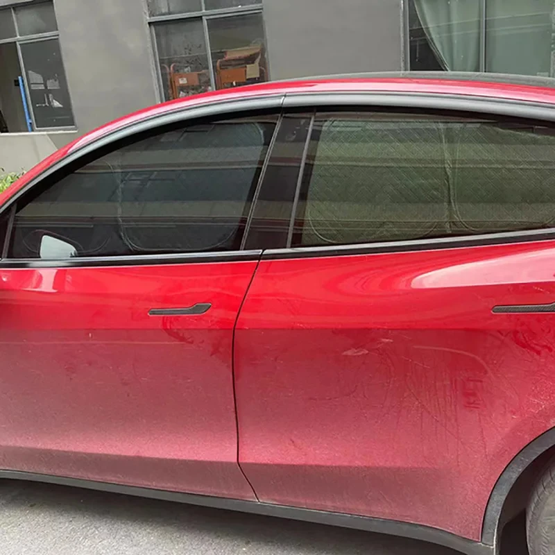 Tesla Model 3 Y S X Sunshade 2024 Newly Upgraded Silver Both Front ant Rear Left and Right Sunshades Isolation UV Sunshades