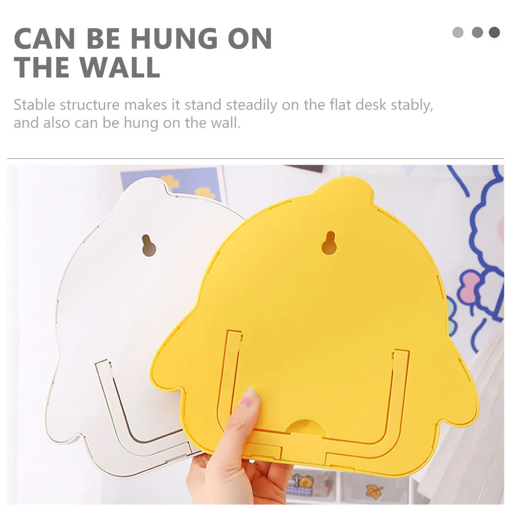 2 قطعة مرآة ماكياج الكرتون أنيقة مرآة الطاولة لسطح المكتب والتعليق على الحائط استخدام حواف ناعمة المحمولة أنيقة الغرور