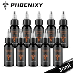 10/6/4/2 pz 30ml/bottiglia nero sicuro permanente tatuaggio vernici Body Art pianta naturale micropigmentazione pigmento tatuaggio inchiostro forniture