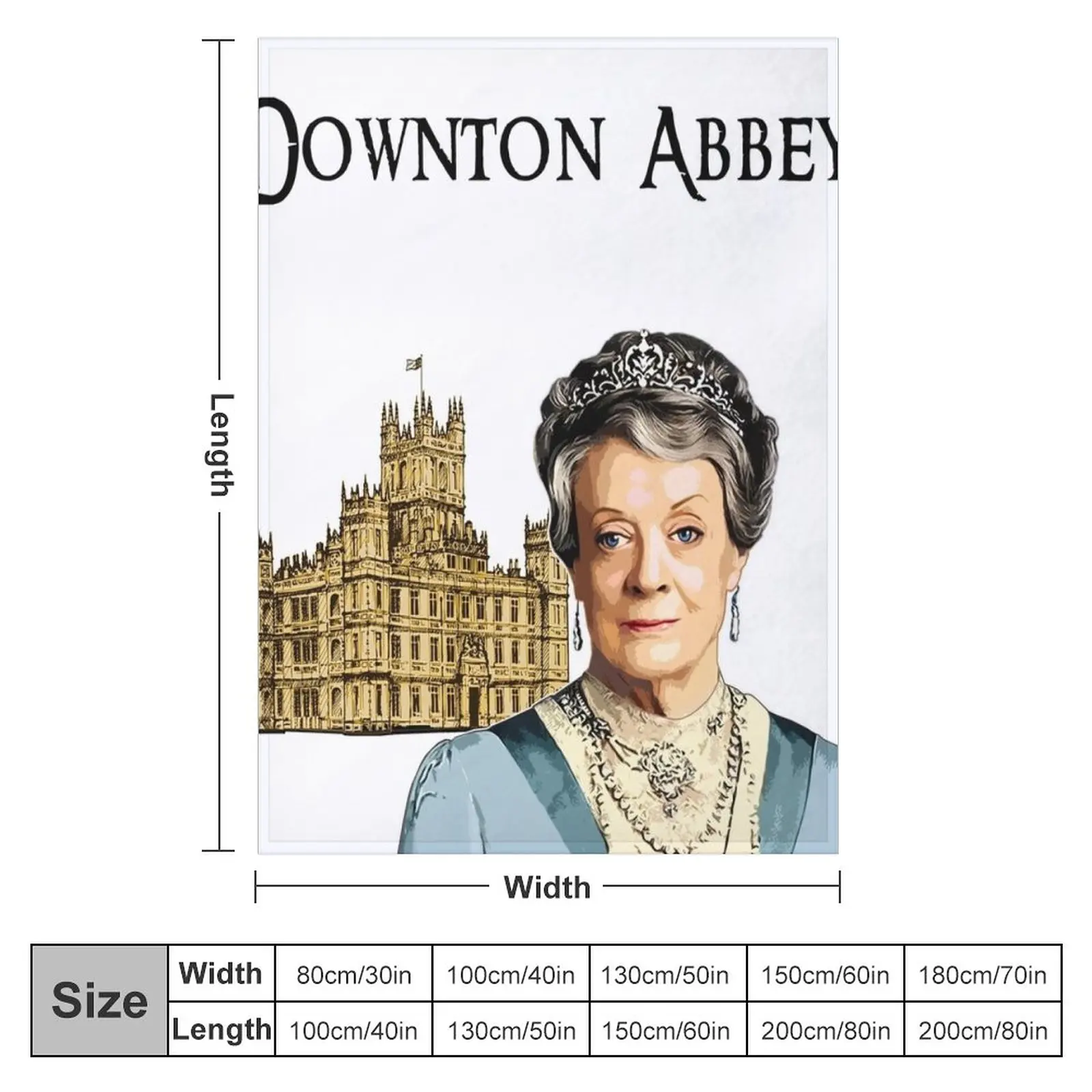 Downton Abbey Lady Violet Crawley Throw Blanket Blankets For Sofas Quilt Blanket Soft Bed Blankets