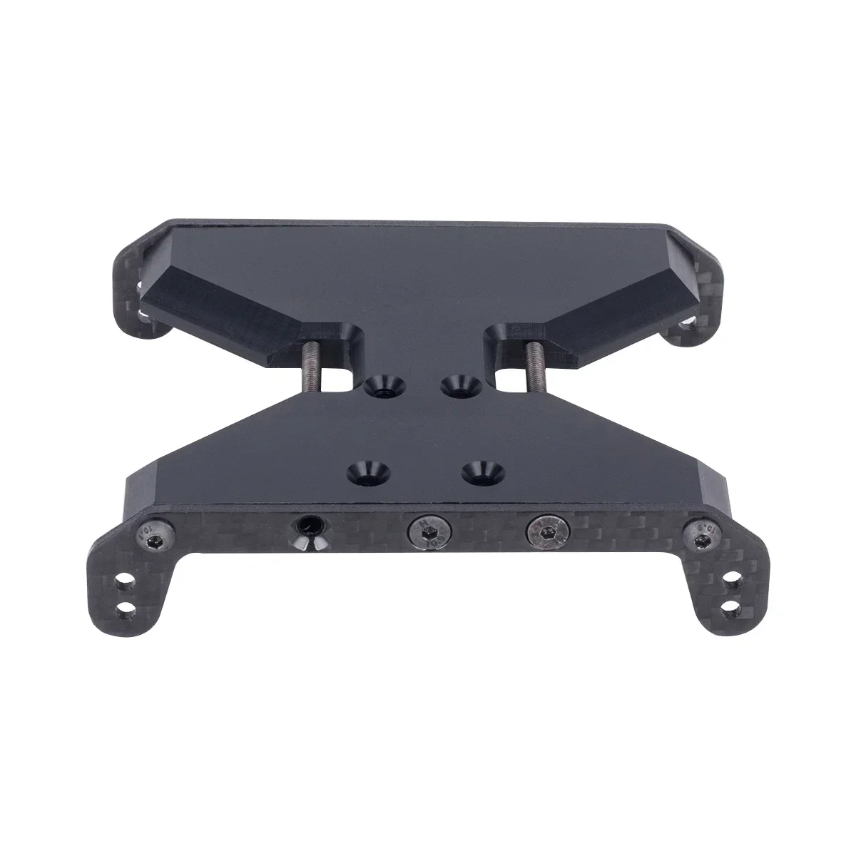 Carbon Fiber Chassis Skid Plate Delrin Transmission Plate for 1/10 RC Crawler Car Axial SCX10 Capra 1.9 UTB F9 Upgrade Parts