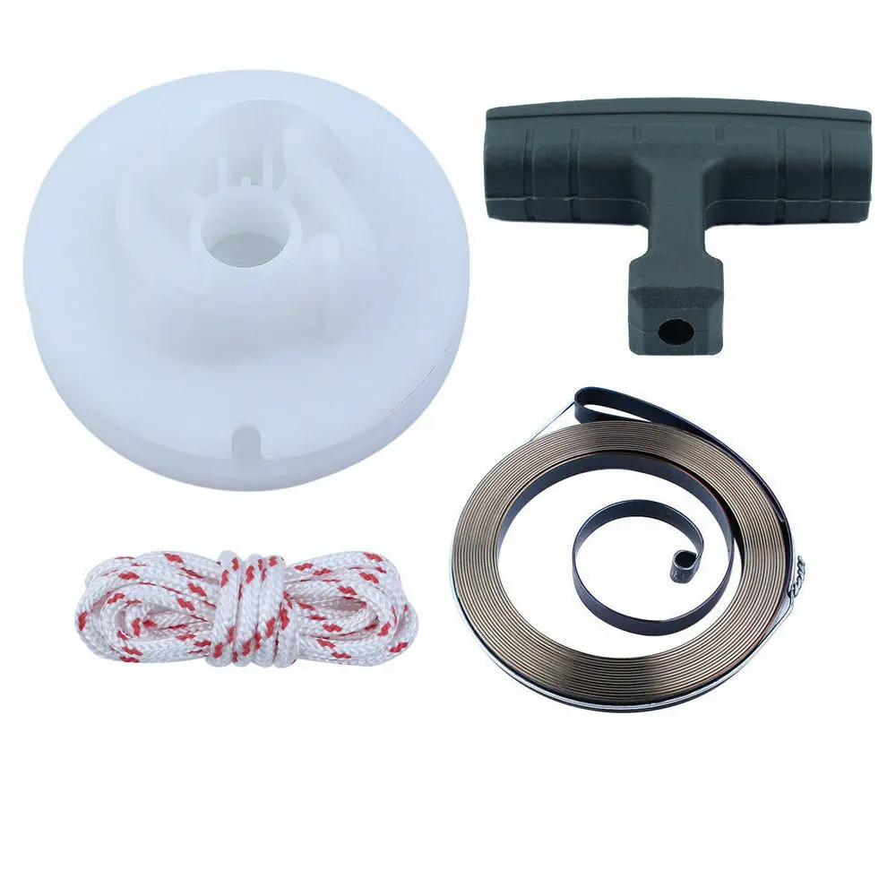 Recoil Starter Pulley Spring Handle Grip For Husqvarna 362 365 371 372 385 390