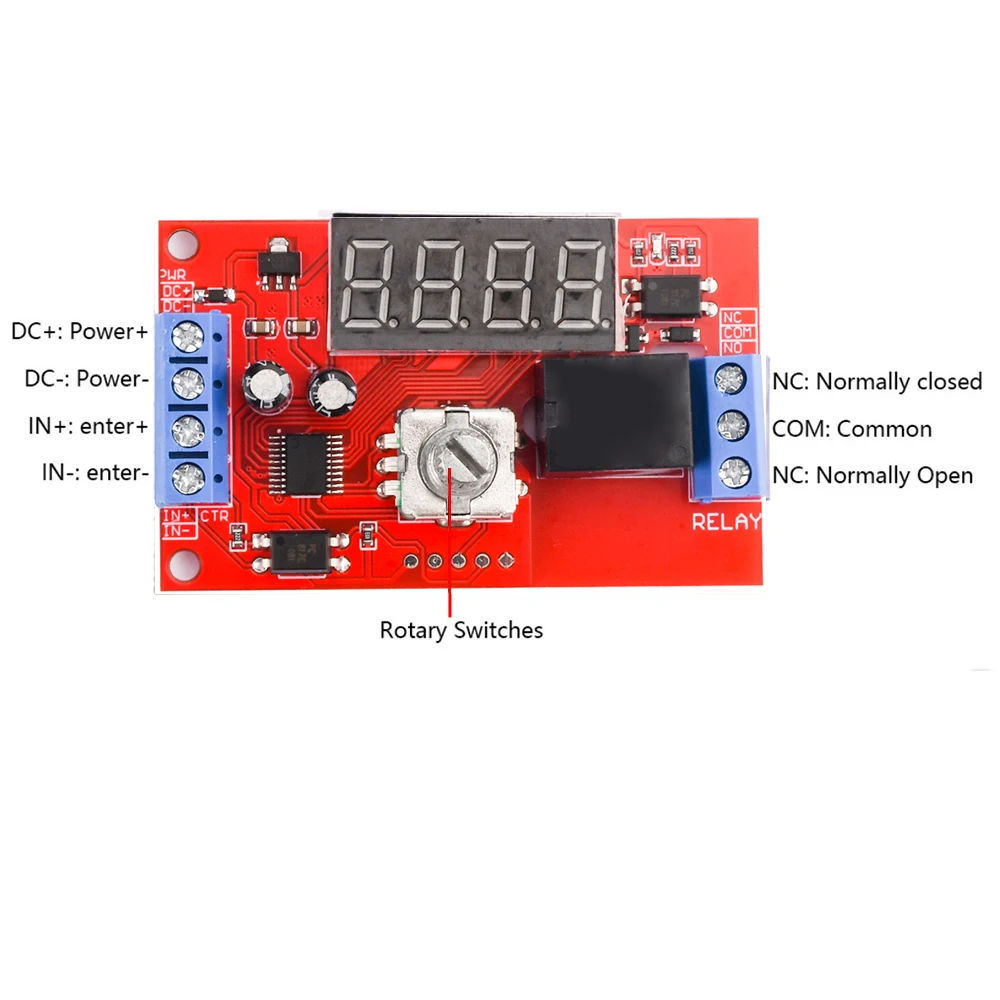 DC 5V 12V 24V 10A Adjustable Time Delay Relay Module 32 Modes LED Digital Timming Trigger Timer Control Switch