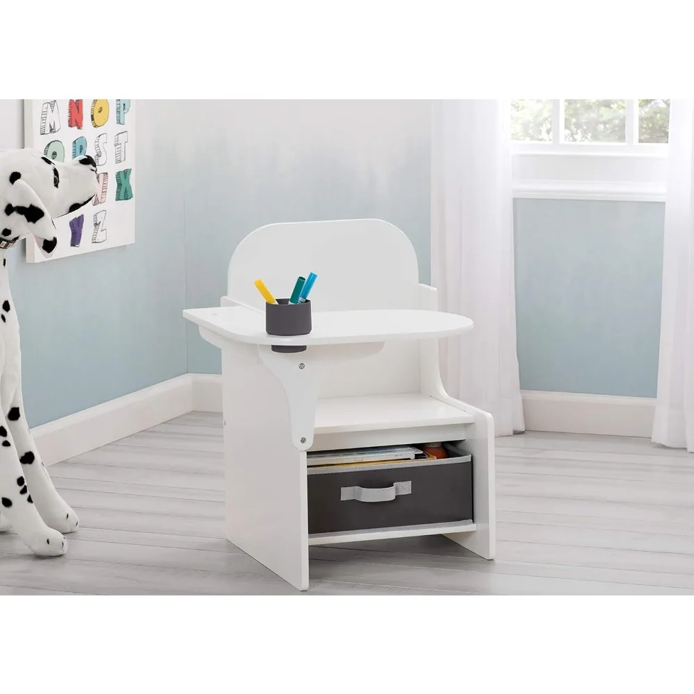 Delta Children MySize Chair Desk con contenitore, cioccolato fondente