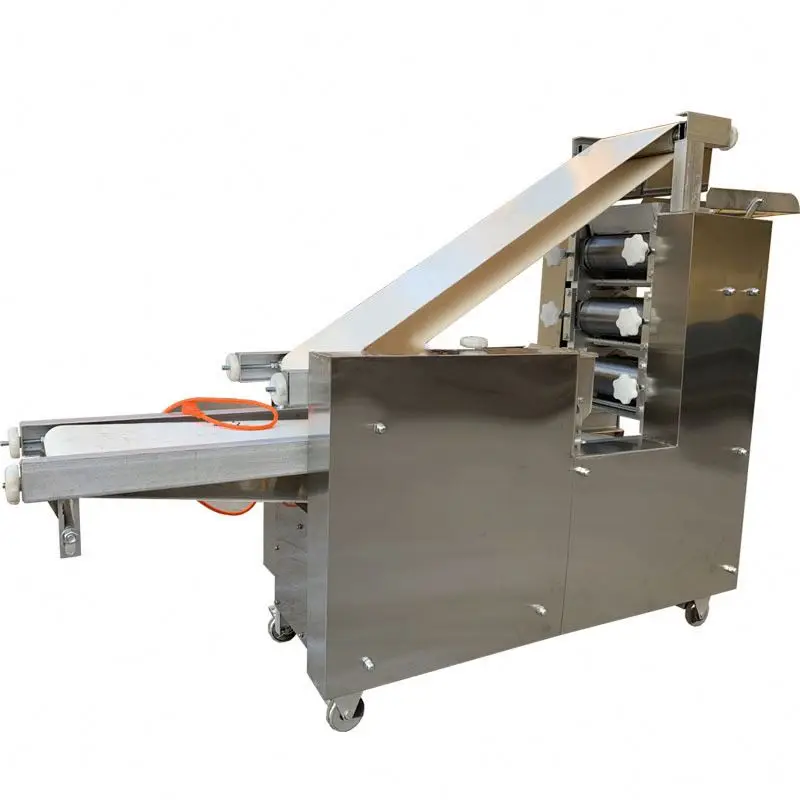 Factory Sale Automatic High Capacity 60pcs/Min 3000W Motor Pizza Bread & Big Dumpling Samosa Roti Wrapper Making Machine