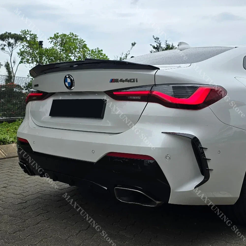 For BMW 4 Series G22 G82 420d 420i 430i 430d M440i M440d M4 2021-2024 PSM Style Rear Trunk Lid Spoiler Lip Tail Wing Bodykits
