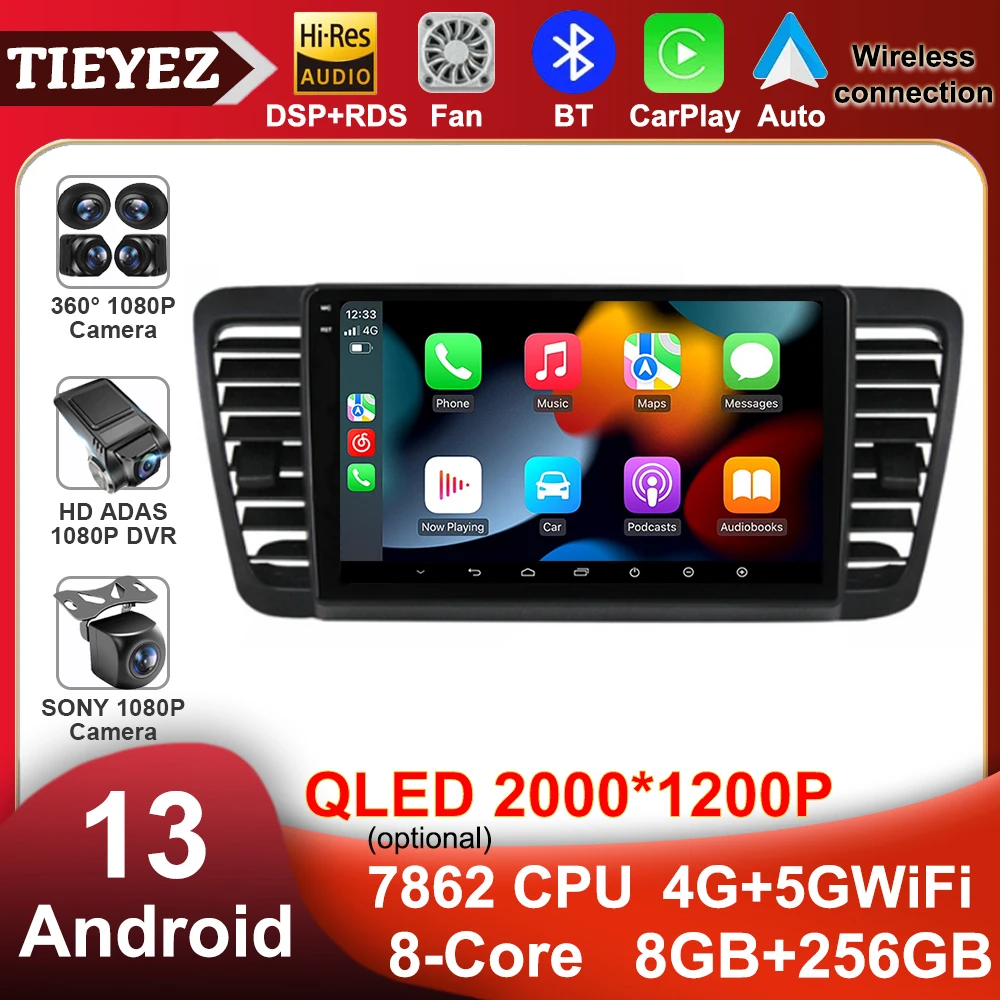 

Android 13 Car Radio Multimedia Video Player For Subaru Outback 3 Legacy 4 2003-2009 Stereo Navigation GPS 4G Wireless Carplay